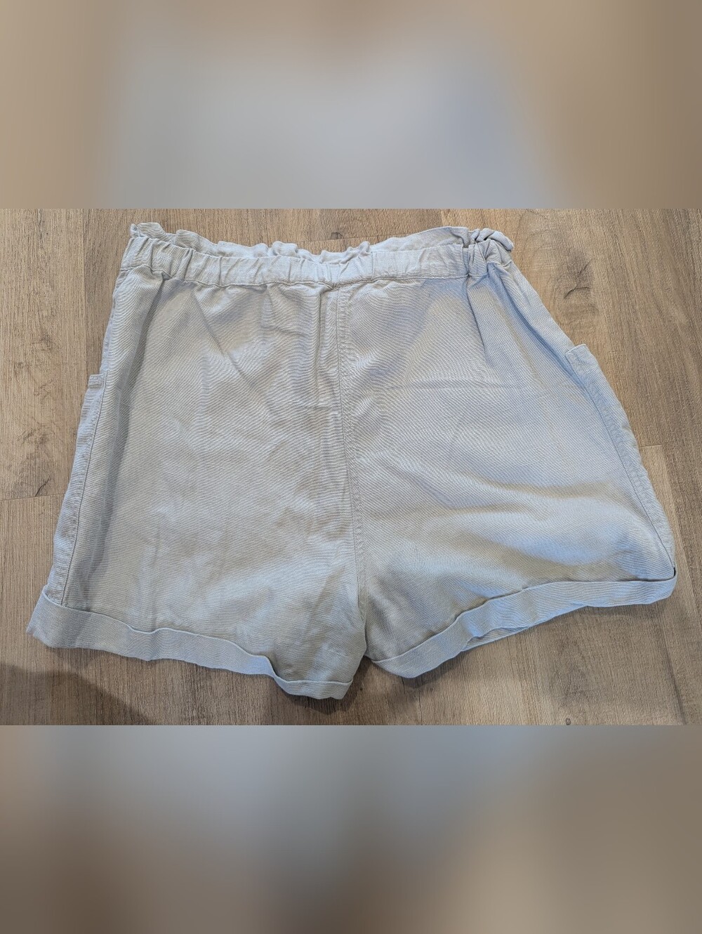 Wilfred free Linen Blend Pull On Shorts Gray - Picture 5 of 7
